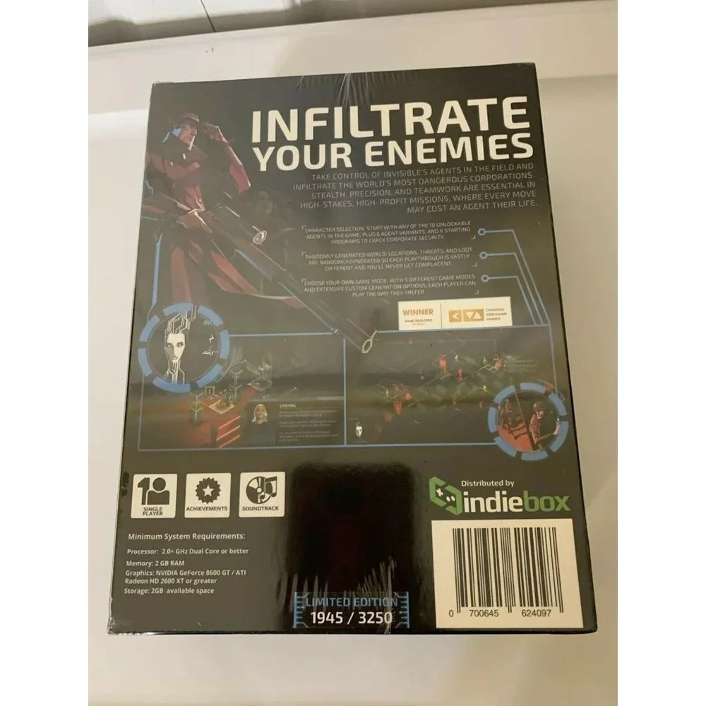 New Invisible Inc Limited‎ Edition from Indiebox - Numbered & Sealed